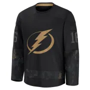 Men's Steven Santini Tampa Bay Lightning 2024 Military Appreciation Practice Jersey - Black Premium