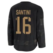 Men's Steven Santini Tampa Bay Lightning 2024 Military Appreciation Practice Jersey - Black Premium