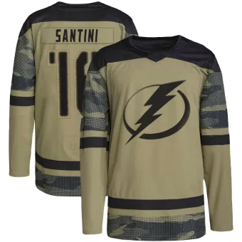 Men's Steven Santini Tampa Bay Lightning Military Appreciation Practice Jersey - Camo Authentic