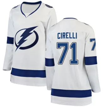 Women's Anthony Cirelli Tampa Bay Lightning Away Jersey - White Breakaway