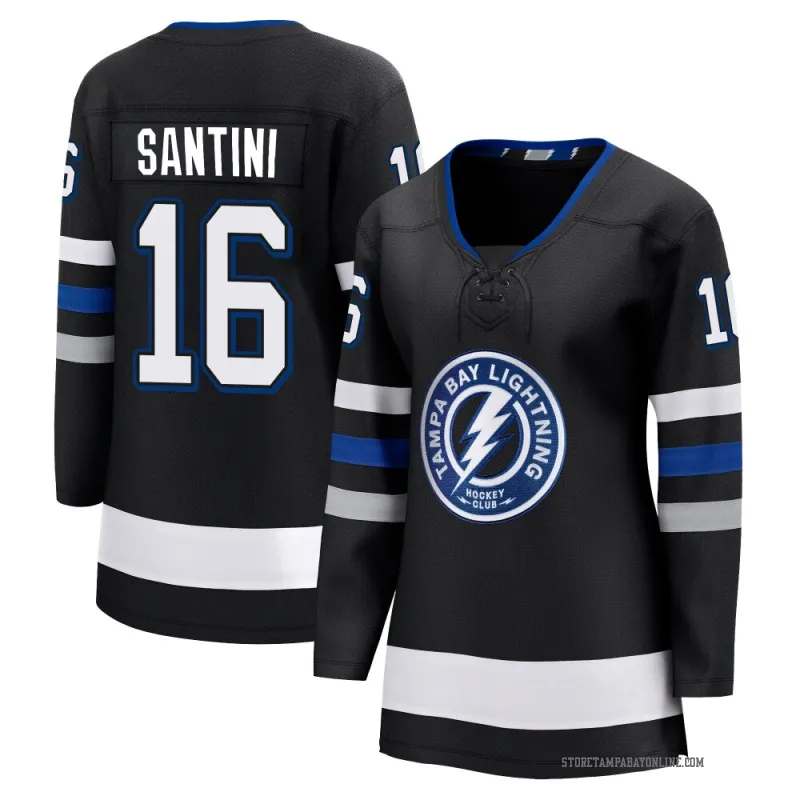Women's Steven Santini Tampa Bay Lightning Alternate Premier Jersey - Black Breakaway
