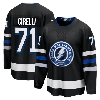 Youth Anthony Cirelli Tampa Bay Lightning Alternate Premier Jersey - Black Breakaway