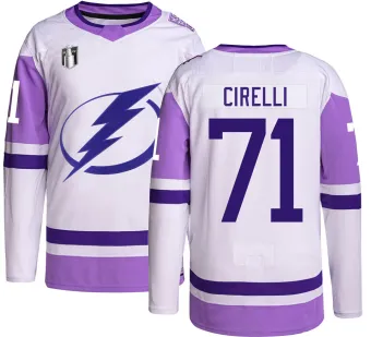 Youth Anthony Cirelli Tampa Bay Lightning Hockey Fights Cancer 2022 Stanley Cup Final Jersey - Authentic