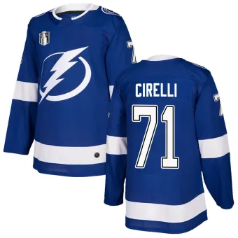 Youth Anthony Cirelli Tampa Bay Lightning Home 2022 Stanley Cup Final Jersey - Blue Authentic