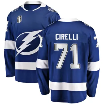Youth Anthony Cirelli Tampa Bay Lightning Home 2022 Stanley Cup Final Jersey - Blue Breakaway