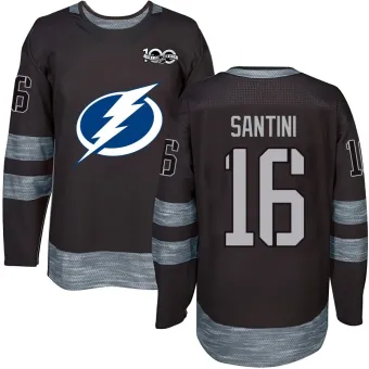 Youth Steven Santini Tampa Bay Lightning 1917-2017 100th Anniversary Jersey - Black Authentic