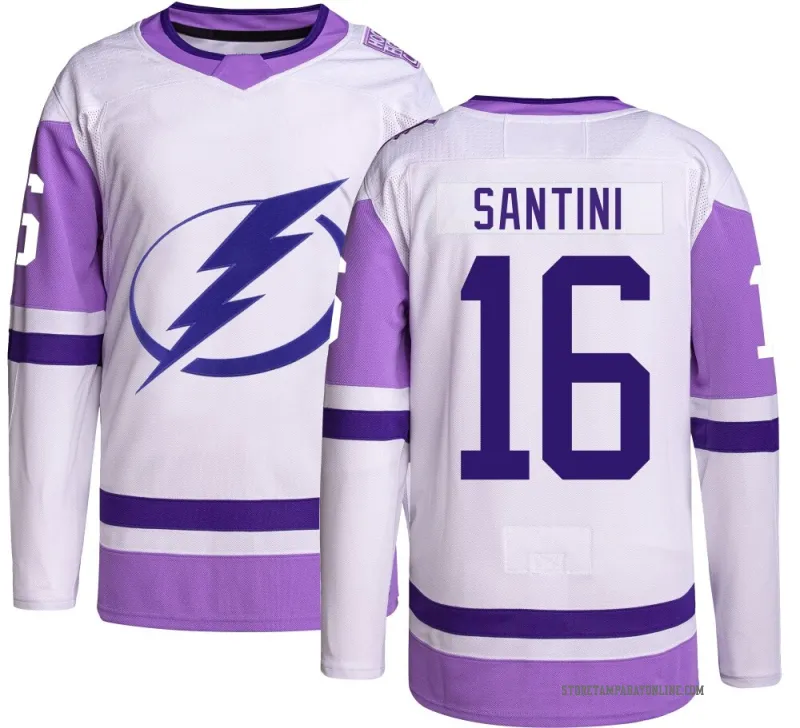 Youth Steven Santini Tampa Bay Lightning Hockey Fights Cancer Jersey - Authentic