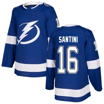 Youth Steven Santini Tampa Bay Lightning Home Jersey - Blue Authentic